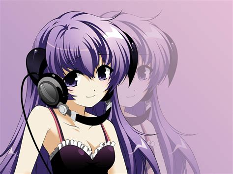 Anime Girl Listening Music Cartoon Character Design Wallpaper 1600x1200