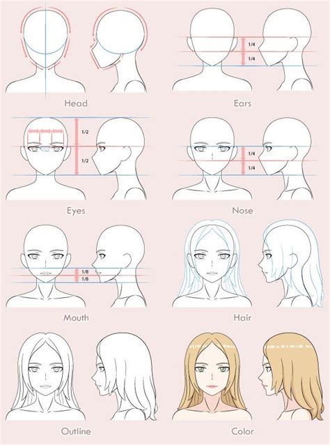 Pin By Thảo Phạm On Hoat Hinh Female Face Drawing Face Drawing
