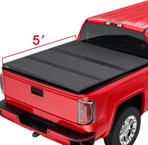 Buy Pit66 Upgrade Hard Trifold Truck Bed Tonneau Cover Compatible With