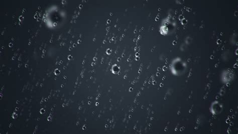 Animation Falling Beautiful Rain Drops In Slow Motion Animation Of