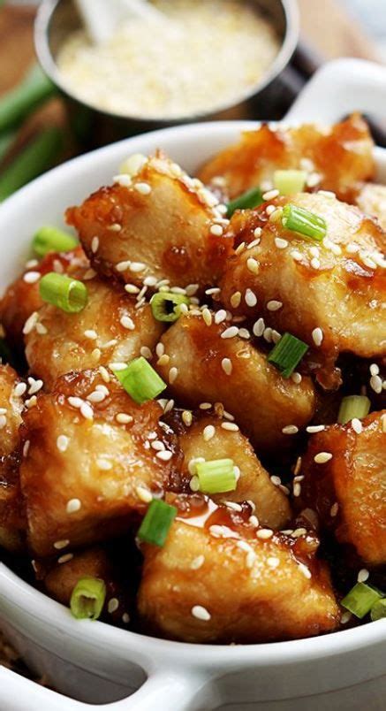 You can also broil the last few minutes if you like the chicken really crispy. Baked Sesame Chicken (With images) | Recipes, Chicken recipes
