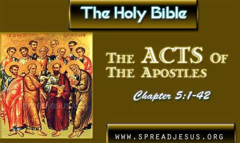 Acts 51 42 The Holy Bible The Acts Of The Apostles Chapter 51 42