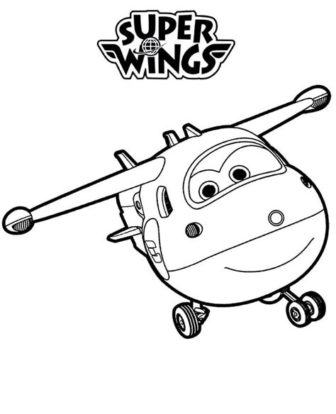Jett Super Wings 1 Coloring Page Free Printable Coloring Pages For Kids
