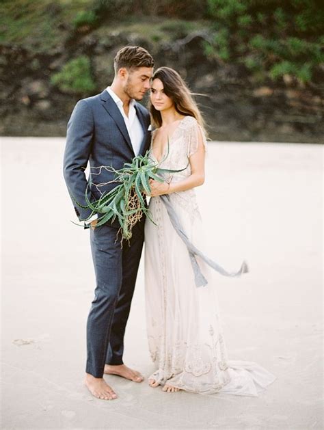 Minimalist And Organic Coastal Wedding Ideas Bajan Wed Beach