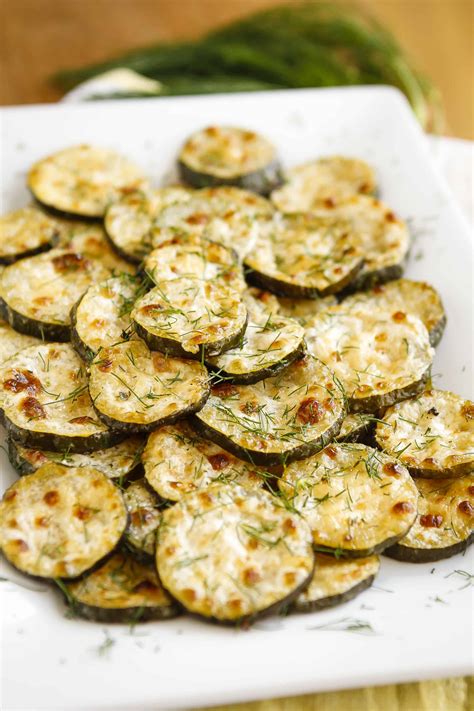 If you go the zucchini chip route, be sure to give the slices plenty of room on the pan and watch carefully to make sure they don't over cook. Baked Zucchini Recipe - Parmesan-Ranch Zucchini Coins ...
