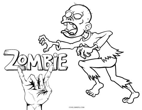 Free Printable Zombie Coloring Pages For Kids