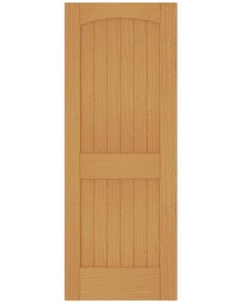 2 Panel Arch Top V Groove Red Oak Door To Door