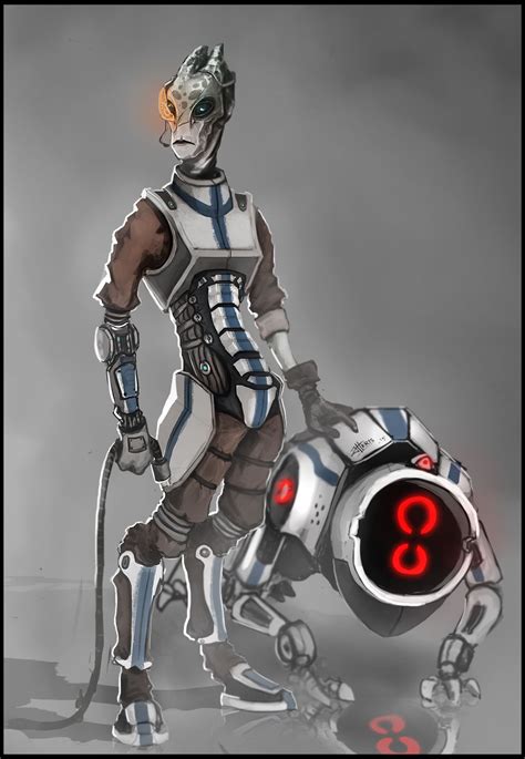 Salarian Engineermechanist Dude By Jhkris Mass Effect Art Mass