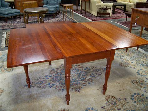 Lot Vintage Solid Cherry Drop Leaf Dining Table