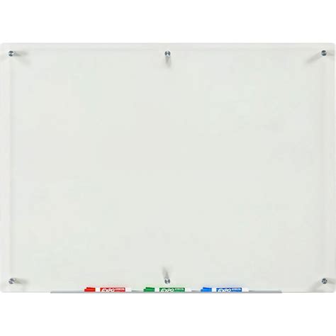 Audio Visual Direct Clear Glass Dry Erase Board Set 35 1 2 X 47 1 4 Inches Non Magnetic