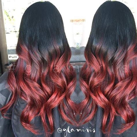 Dark To Red Ombre Hair How To Get Red Ombre Hair L Oreal Paris