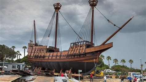 Replica Of Full Rigged Galleon San Salvador The First Known European