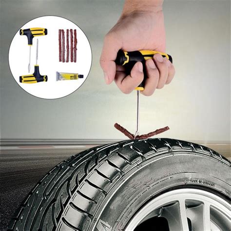 Tubeless Emergency Car Tire Puncture Repair Tool Kit Sadoun Sales