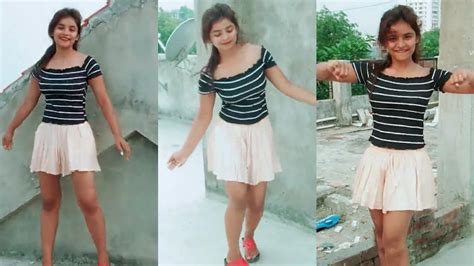 Indian Girl Dance In Mini Skirt Tik Tok Video Youtube