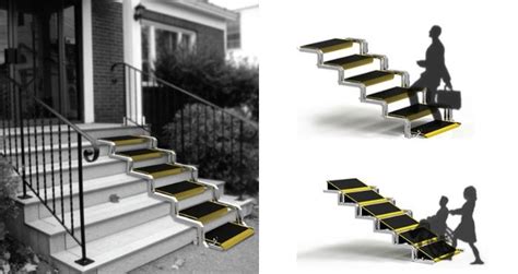 These Convertible Stairs Can Transform Into A Wheelchair Ramp