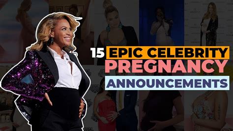 15 Epic Celebrity Pregnancy Announcements Youtube
