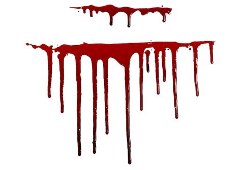 Premium Vector Collection Various Blood Or Paint Splatters