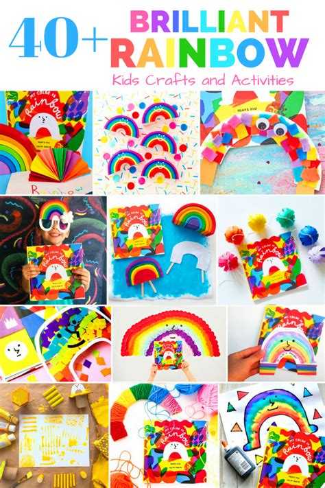 40 Brilliant Rainbow Kids Crafts And Activities Rainbow Crafts Kids