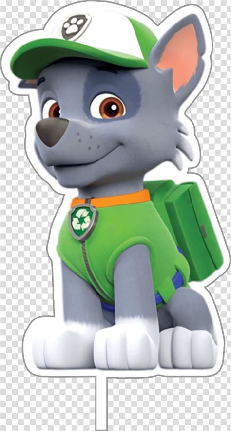 Grey Paw Patrol Character Art Dog Youtube Rocky Puppy Dog Transparent