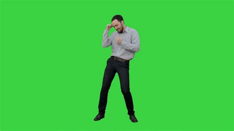 Happy Man Performing Dance On Green Screen Stock Footage Sbv 313684505 Storyblocks
