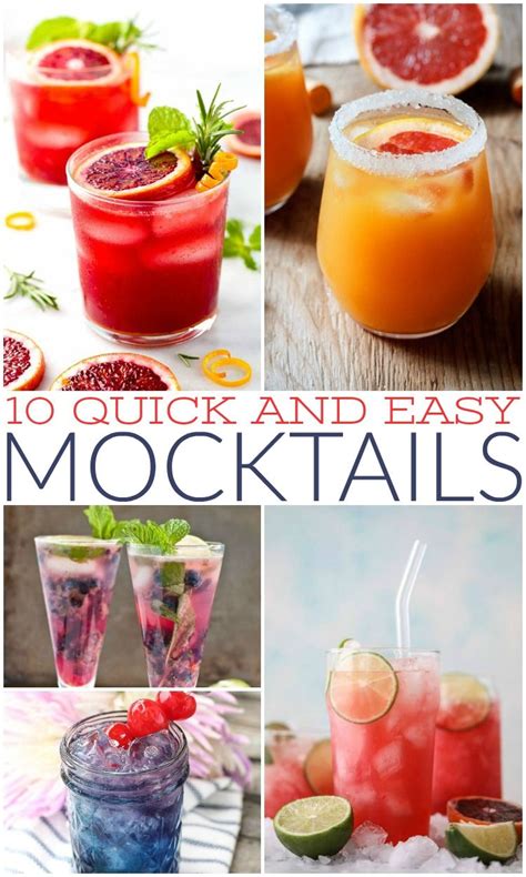 10 Quick And Easy Mocktails Summer Mocktail Recipes