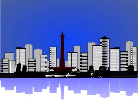 Jakarta Skyline Vector At Collection Of Jakarta