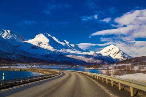 Amazing Norwegian Landscape Local Road Stock Photo Image Of Fjords