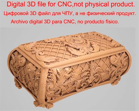 Digital File Beautiful Box 3d Model Stl Relief For Cnc Stl Format 3d
