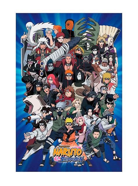 Naruto Shippuden Group Poster Naruto Mhj