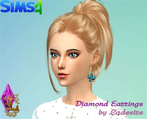 Diamond Earrings At Ladesire Sims 4 Updates