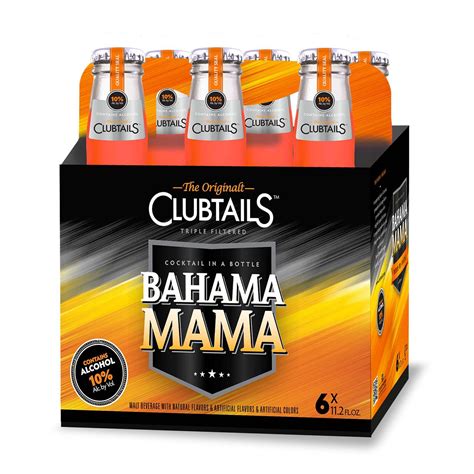 clubtails bahama mama cocktail 11 2 oz bottles shop malt beverages and coolers at h e b