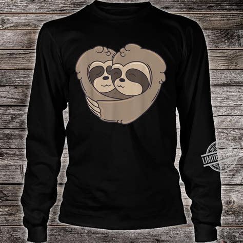 Sloths Hugging Heart Shape Sloths Shirt