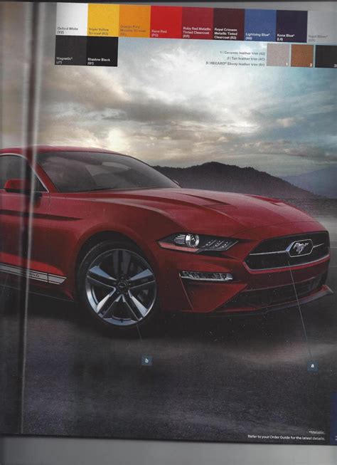 2018 Ford Mustang Order Guide Leaked Reveals New Option Packages
