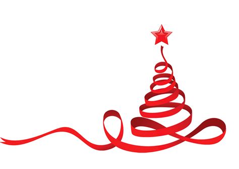 Christmas Tree Ribbon Clip Art Red Star Png Download 1326938