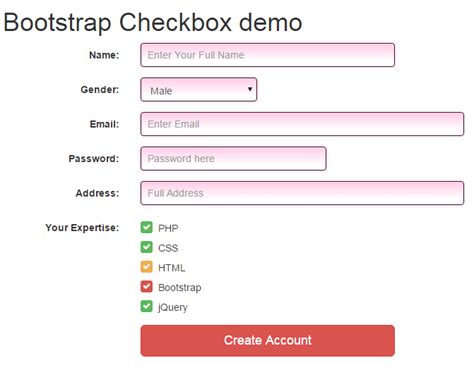 Bootstrap Checkbox Styles With Demos Online