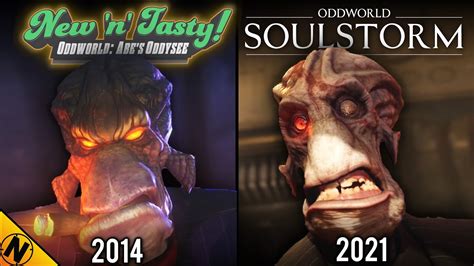 Oddworld Soulstorm Vs Oddworld New N Tasty Direct Comparison