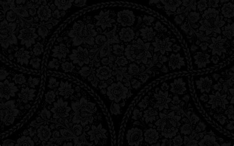Download Wallpapers Background With Flowers Black Damask Pattern