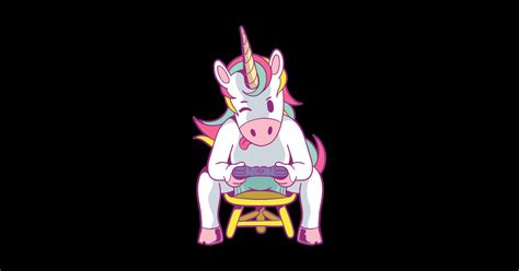 Unicorn Gamer Games Lover Unicorn Gamer Sticker Teepublic