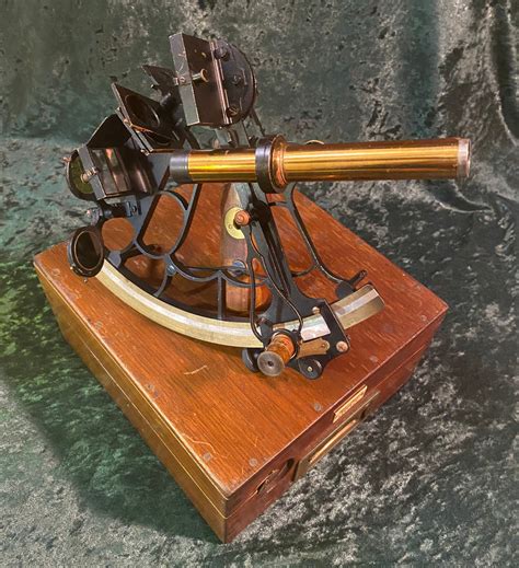 zero stock antique marine sextant made heath co ltd new eltham london explorer antiques