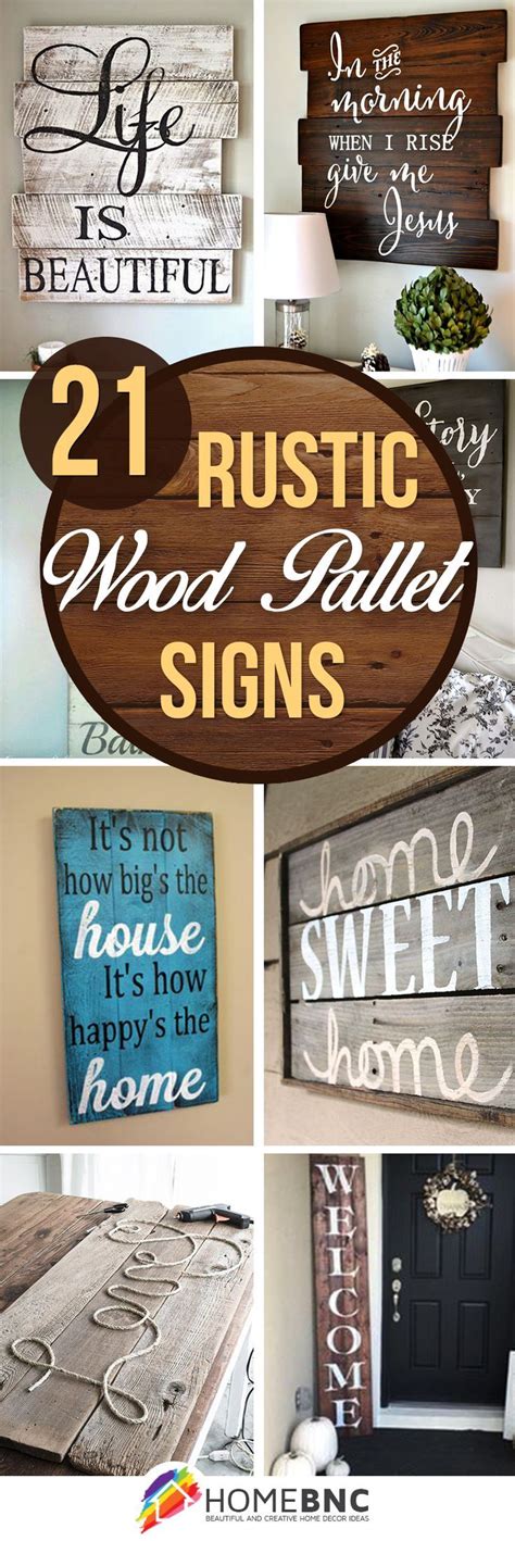 Home Ideas 21 Wood Signs To Add Rustic Glam To Your Decor
