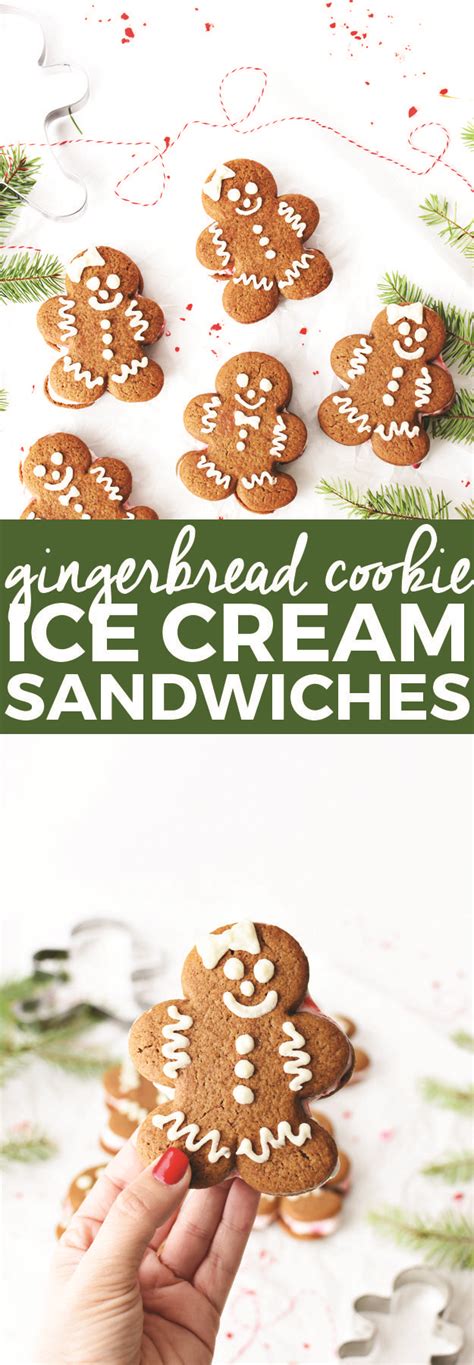 Gingerbread cookie kit for holiday decorating fun cookies are gingerbread flavored, icing and fondant are vanilla flavored net weight: Soft Gingerbread Man Cookies + Ice Cream Sandwiches ...