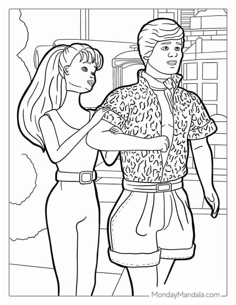 Barbie And Ken Toy Story Coloring Pages