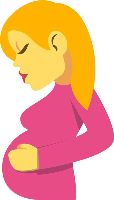 Open Pregnant Emoji Clipart Full Size Clipart Pinclipart