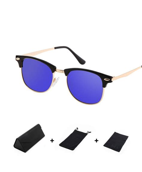 sunglasses and sunglasses accessories polarized clubmaster classic half frame semi rimless rimmed