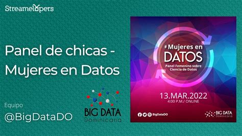 panel de chicas mujeres en datos youtube