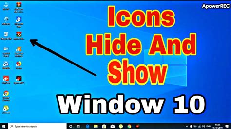 How To Show And Hide Desktop Icons In Windows 10top 6 Ways Restore Images