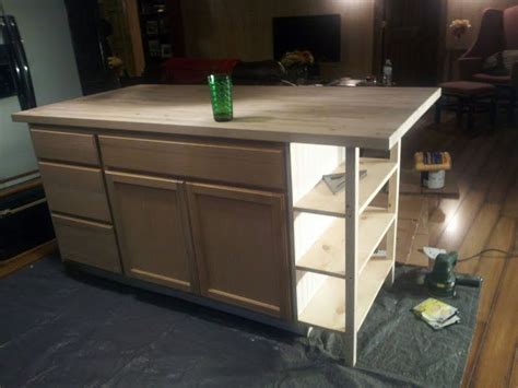 A diy kitchen island increases counter space in your kitchen. A Bundle of Fun: DIY Kitchen Island | Building a kitchen ...