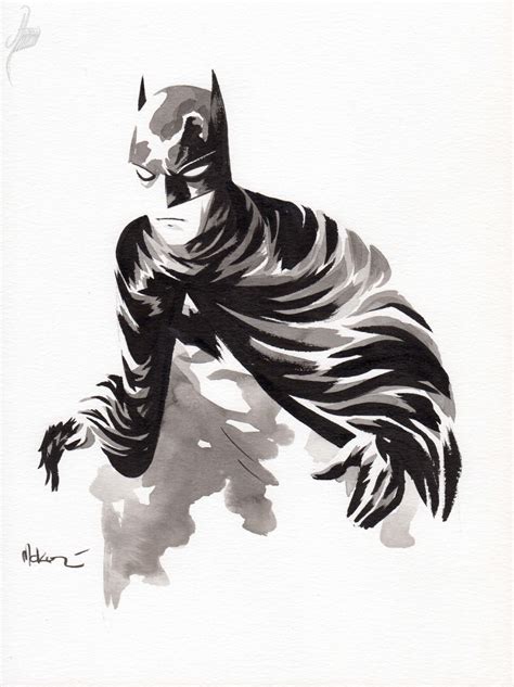 mike mckone batman stocktoncon 2019 pinup ink wash unpublished in jason hearn s mike