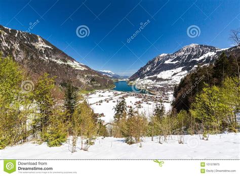 View Of Brunig Pass In Lucerene Canton In Switzerland Stock Image