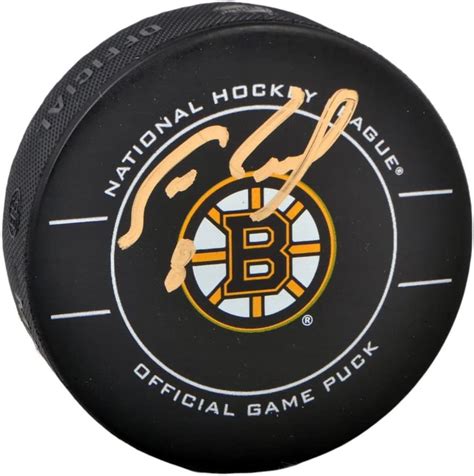 Cam Neely Signed Game Model Puck Boston Bruins Sm Holo